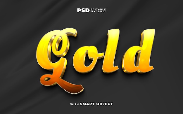 new elegant golden luxury 3d editable text effect