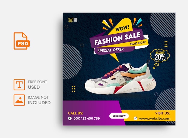 New exclusive collection fashion sale instagram post template