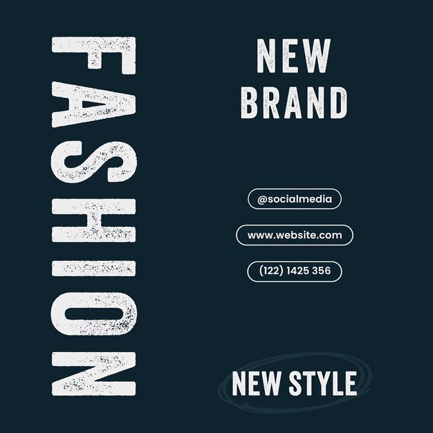 PSD new fashion brand instagram post sjabloon psd ontwerp