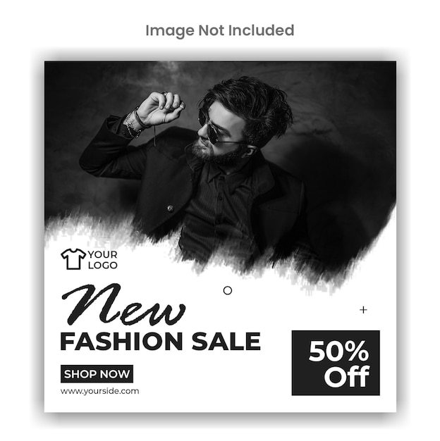 New fashion sale social media instagram post template