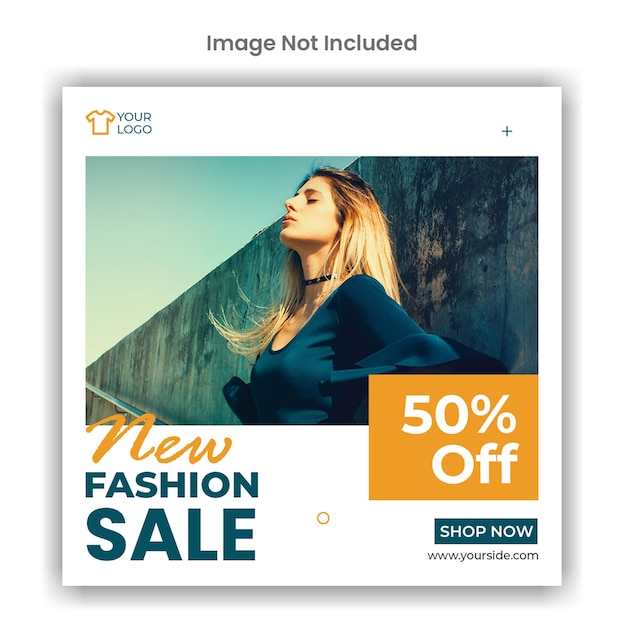 New fashion sale social media instagram post template