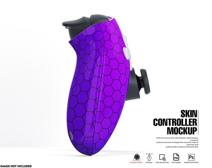 PSD new game controller skin mockup