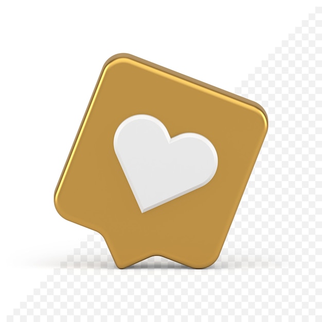 new like social media application internet alert golden badge template realistic 3d icon
