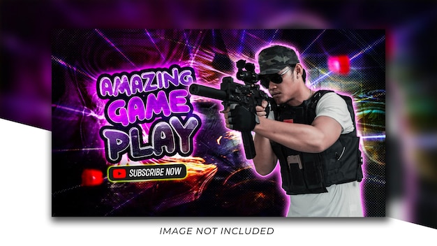 Premium PSD  Gaming  banner