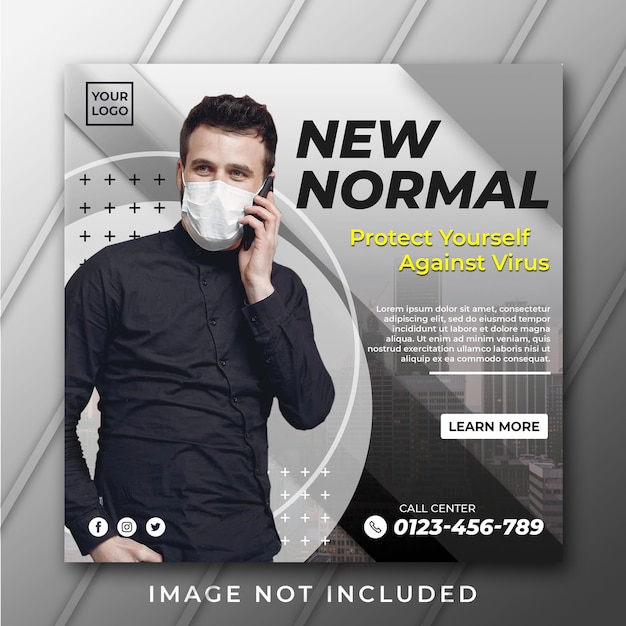 New normal banner template