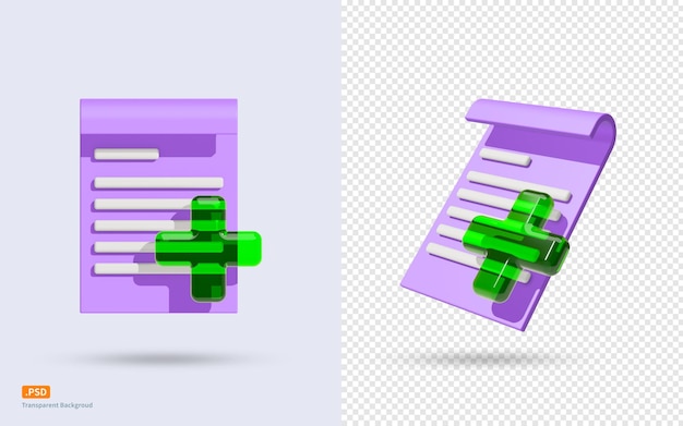 New or added file icon for 3D rendering