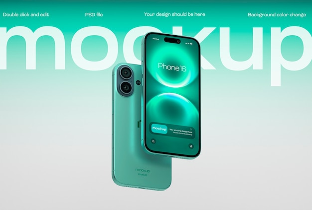 new phone screen mockup design