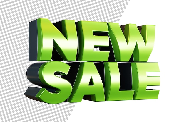 New Sale 3D Text Rendering