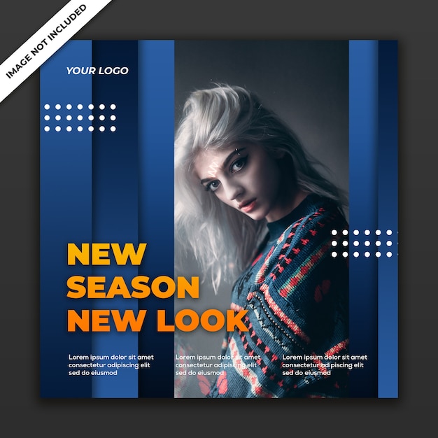 New season fashion banner template