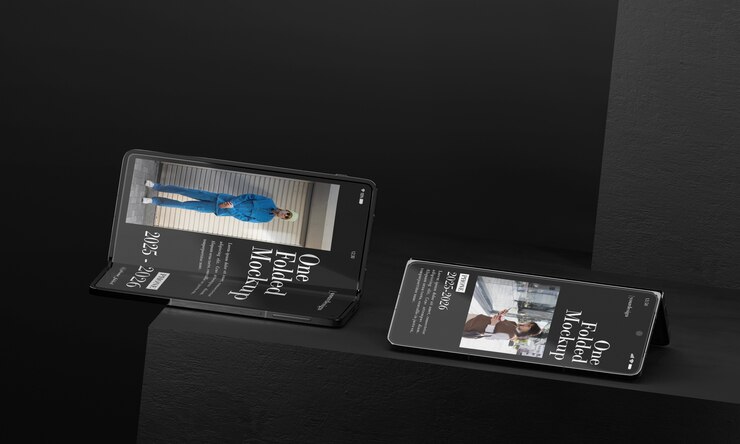 PSD new smartphone launch mockup