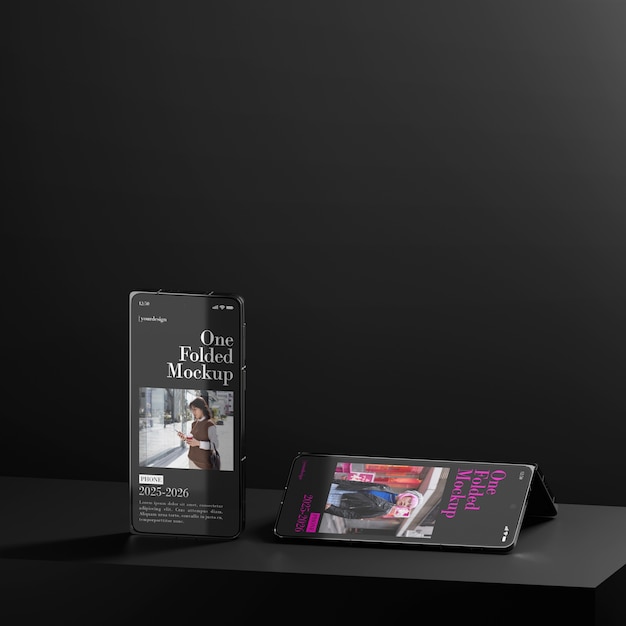 PSD new smartphone launch mockup