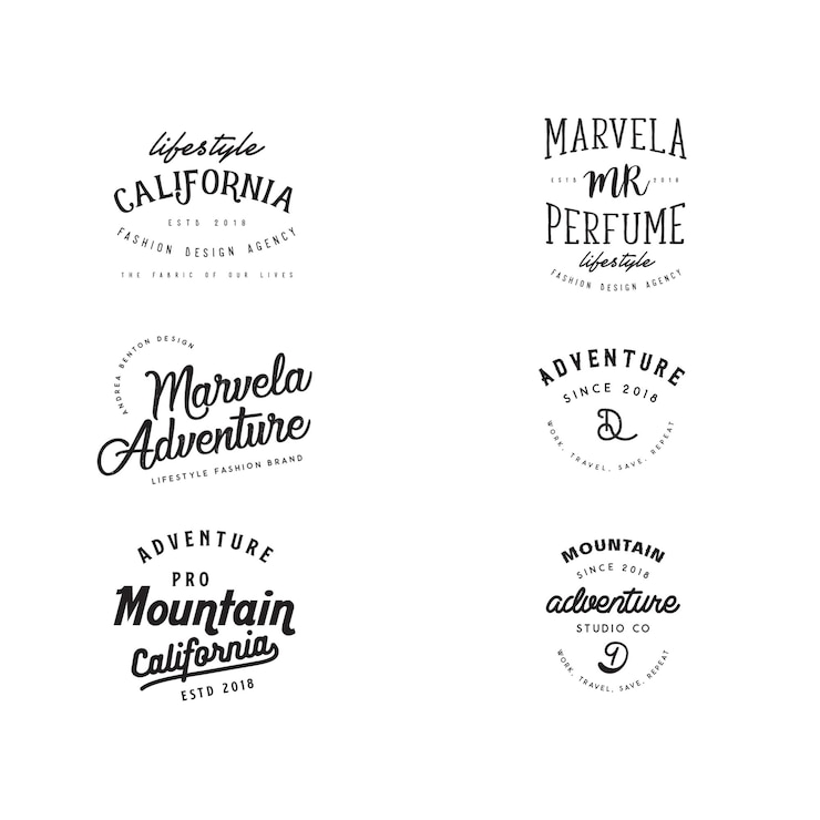 PSD new vintage badges and logos psd