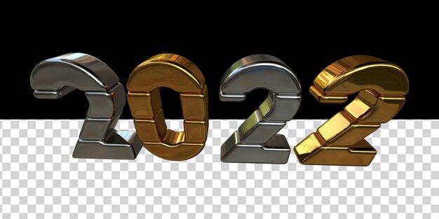 New Year 2022.3d number