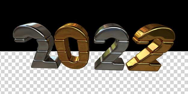 PSD new year 2022.3d number