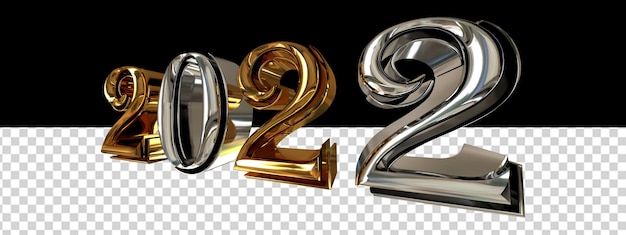 New Year 2022.3d number