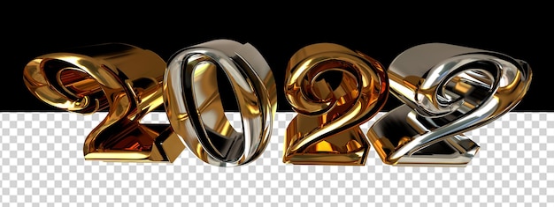 New year 2022.3d number