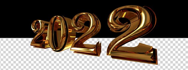 New Year 2022.3d number
