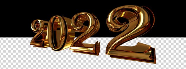 PSD new year 2022.3d number