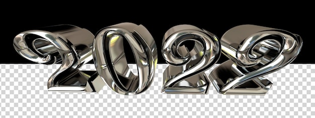 New year 2022.3d number