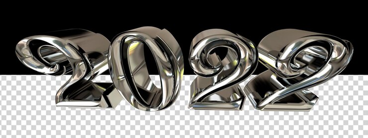 PSD new year 2022.3d number