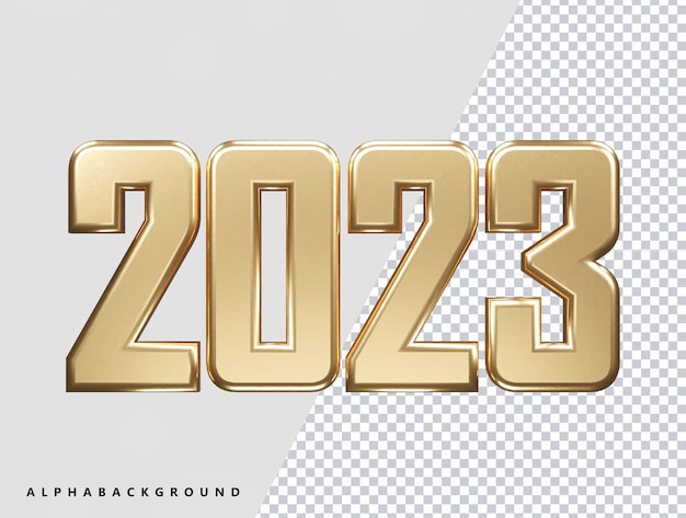 PSD new year 2023 text effect