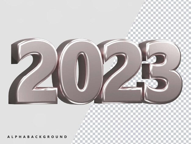 New year 2023 text effect