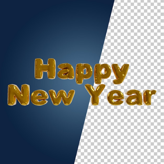 New year 2024 3d icons render clipart design