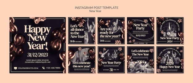 new year 2024 celebration instagram posts