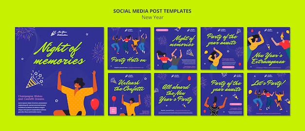 new year 2024 template design