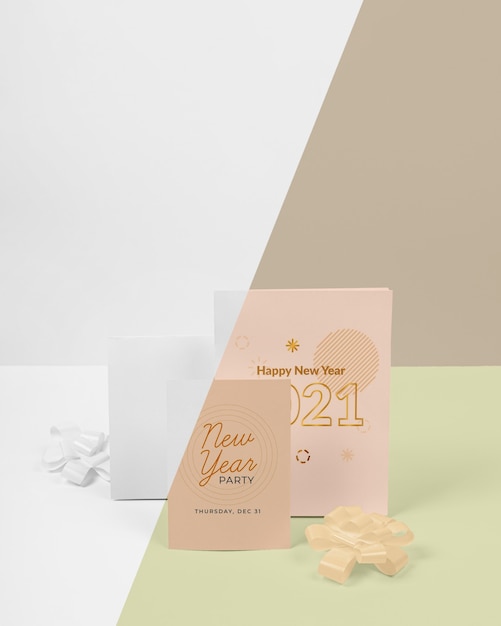 PSD new year concept mock-up