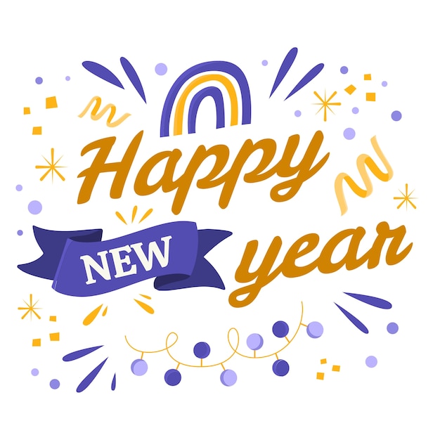 新年元素插圖