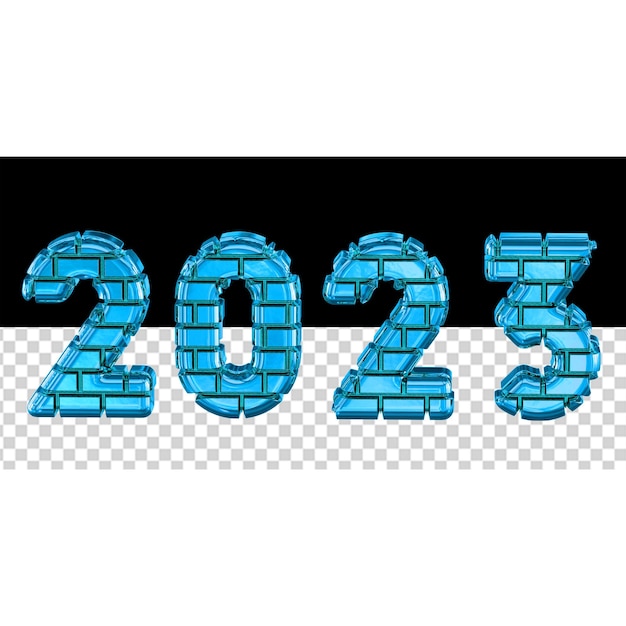 PSD 新年の数字 2023