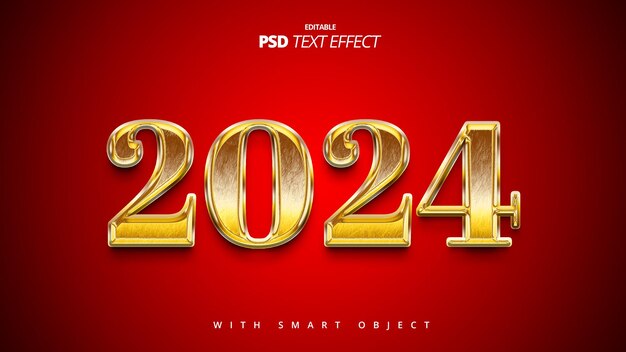 New year golden shiny luxury 3d headline text effect template design