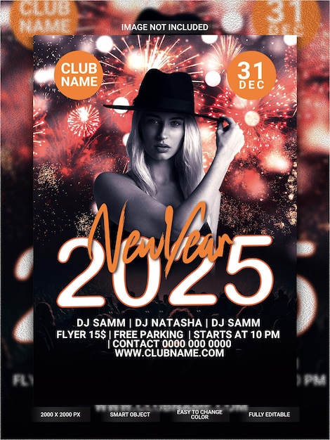 new year party flyer