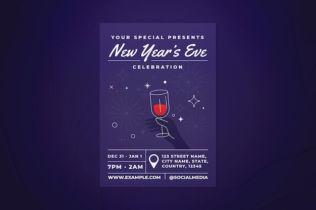 New year's eve flyer