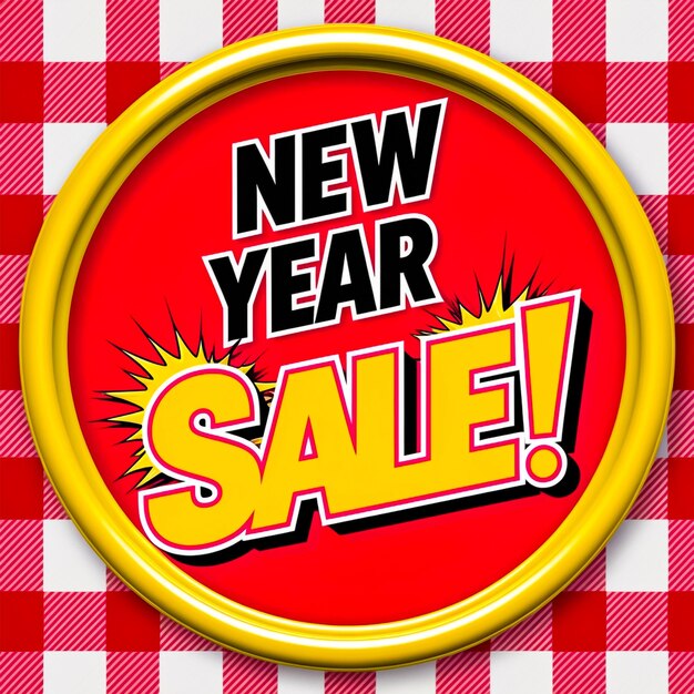new year sale social media post