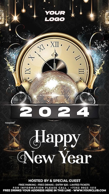 PSD new year template