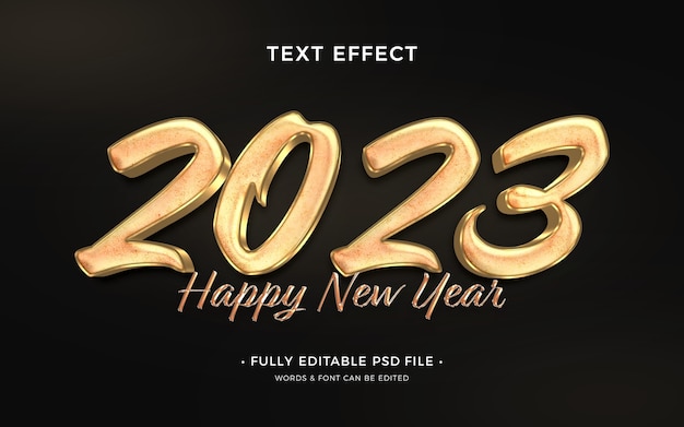 Новогодний текстовый эффект