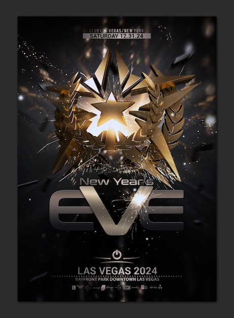 New years eve flyer template