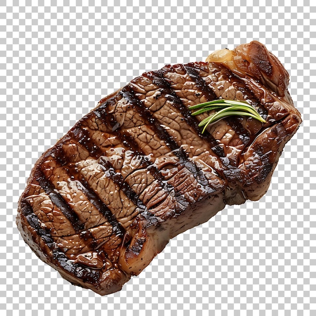 PSD new york strip steak png met doorzichtige achtergrond