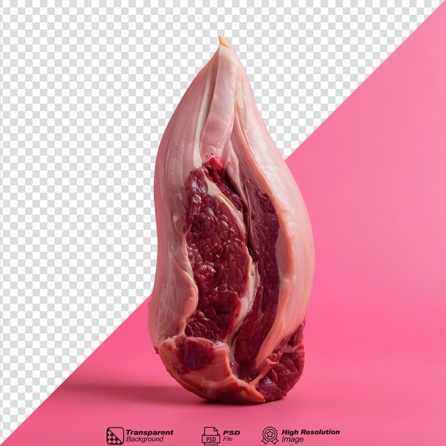 PSD newly butchered flesh isolated