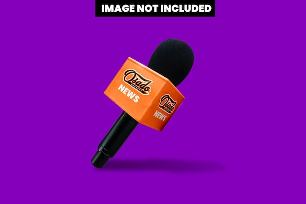 PSD news microphone mockup