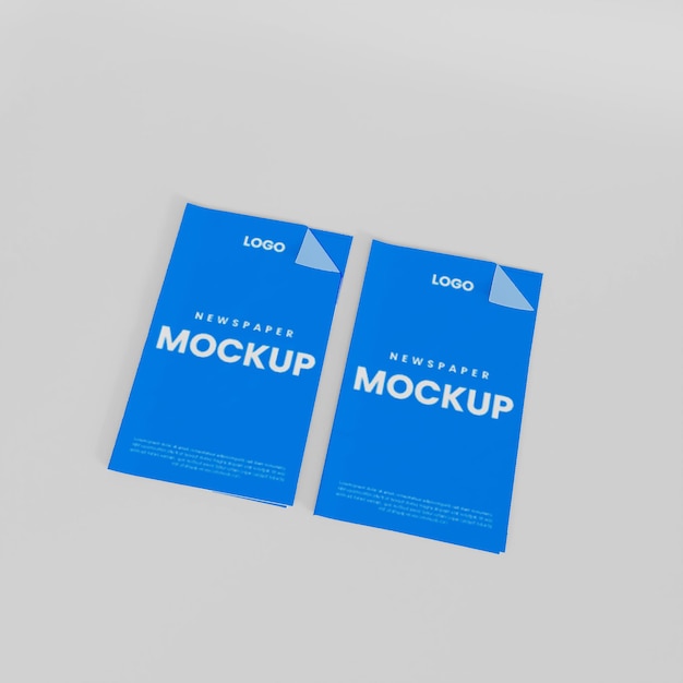 Design di mockup di carta di notizie