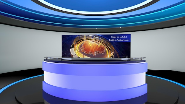 PSD news virtual set