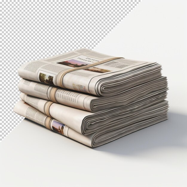 PSD newspaper isolated