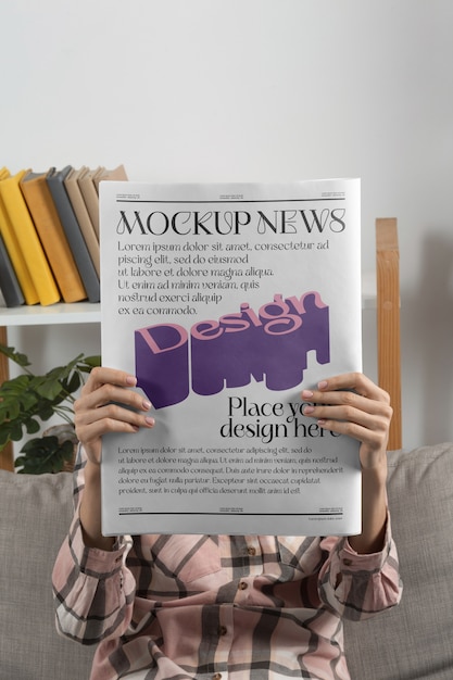 PSD newspaper magazine mock-up design