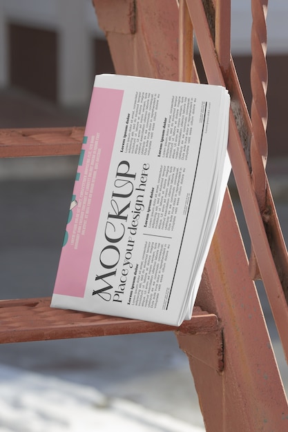 PSD newspaper magazine mock-up design