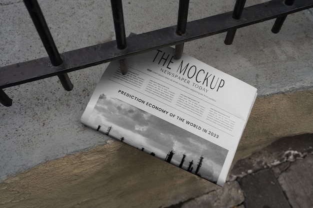 PSD newspaper mockup design