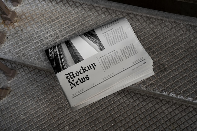 PSD newspaper mockup design