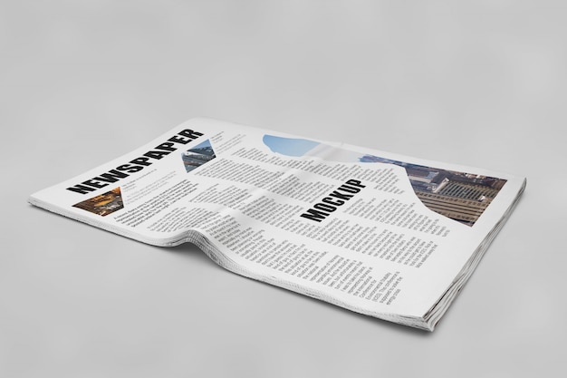 新聞のモックアップ